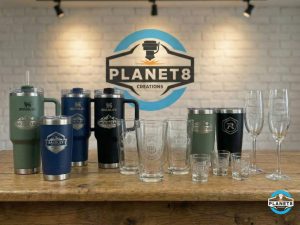 Drinkware Laser Engraving - Planet 8 Creations